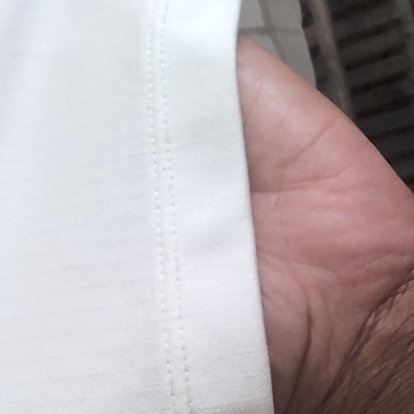 💵2/$10Bundle and Save💵John Henry|White Short Sleeved T-shirt Textured Stripes - Picture 9 of 14